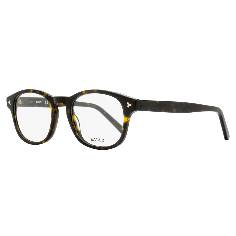 Bally Rectangular Eyeglasses BY5019 052 Dark Havana 50mm
